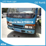 2Pair 4x6 Inch 80 60 Series LED Spot Work Light Beam H4 Driving Headlight Truck